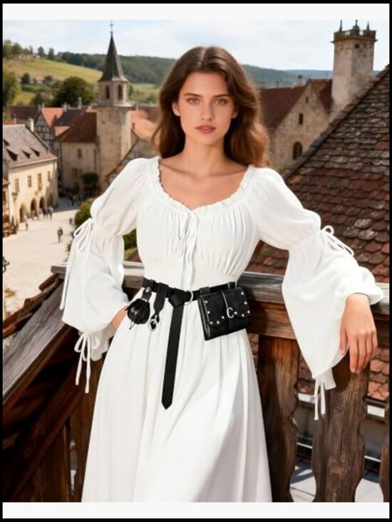 Faux Leather Renaissance Belt with Pouch Bag Keychain Medieval Cosplay main image 4